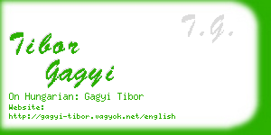 tibor gagyi business card